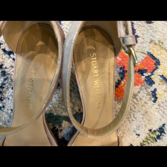 Stuart Weitzman Hush Aniline Block Heel size 6.5 - Picture 7 of 8